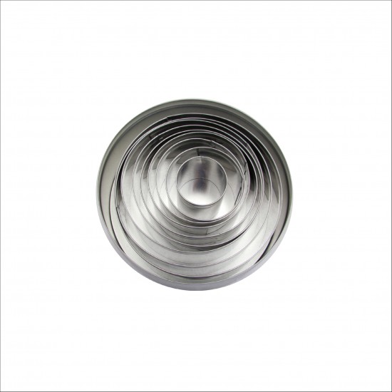 Pastry Cutter -Round,Plain,6 Pcs Set,50mm