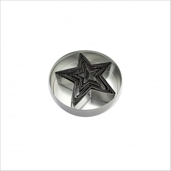 Pastry Cutter -Star,Plain,6 Pcs Set,50mm